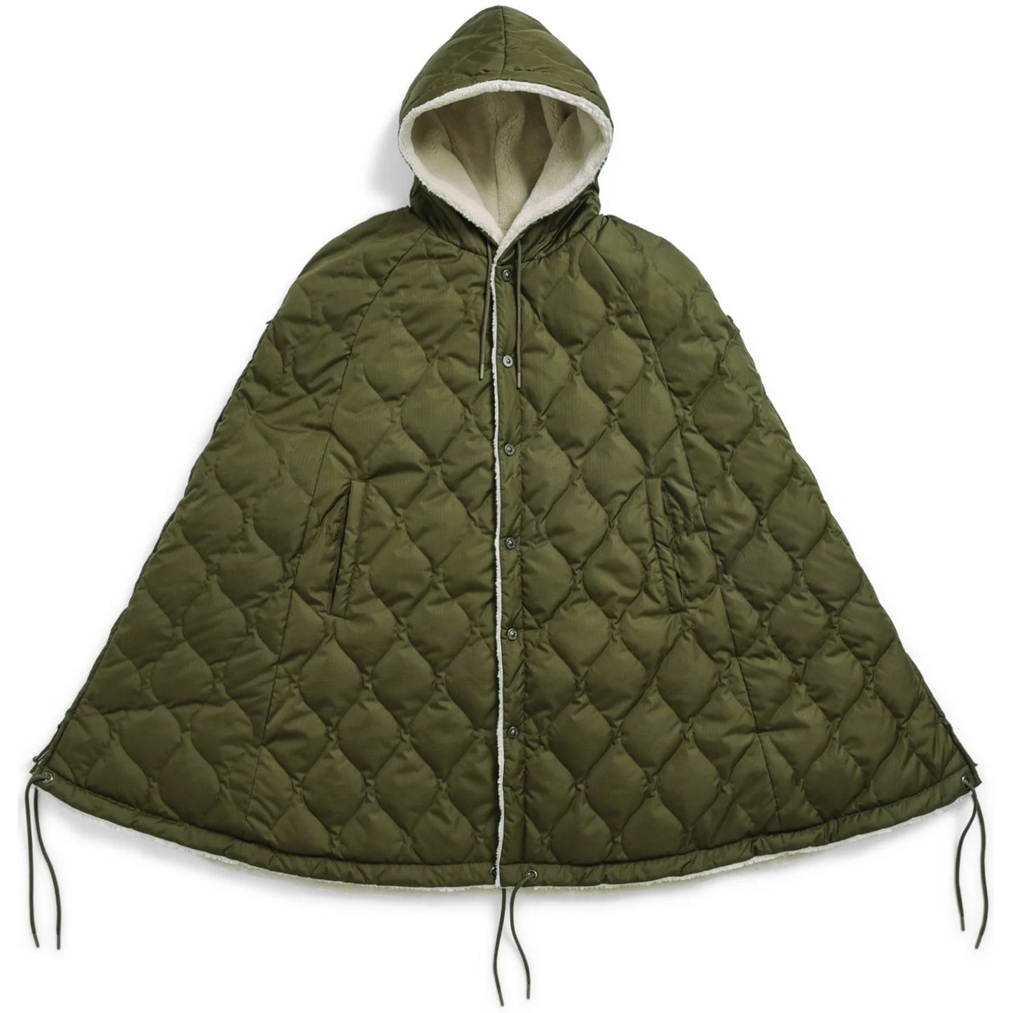 Giacche impermeabili Unisex Taion - Military Down Cape - Verde