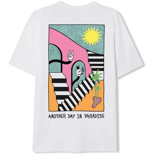 T-shirt Uomo ON VACATION - Another Day In Paradise T-Shirt - Bianco