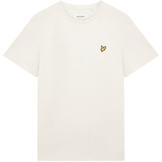 Lyle & Scott Herren-T-Shirt – einfarbiges T-Shirt – Creme