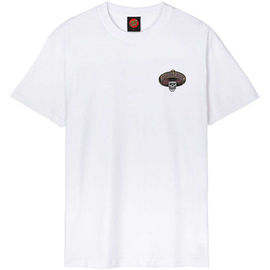 Camiseta hombre Santa Cruz - Camiseta Guzmán Dead Diners - Blanco