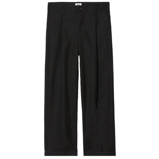 Pantalon Obey pour hommes - Pantalon plissé Armel - Noir