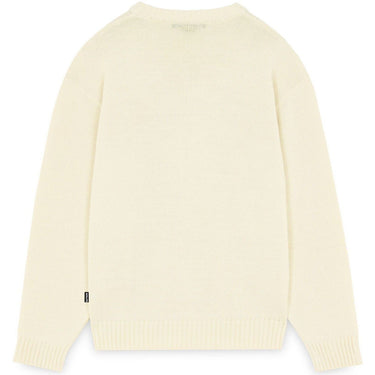 Iuter Chemises à manches longues pour hommes - Pull en tricot avec logo Links - Beige
