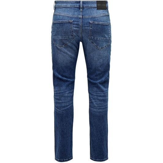 Only & Sons Men's Jeans - Onsloom Slim Mb 6756 Mat Dnm Noos - Blue
