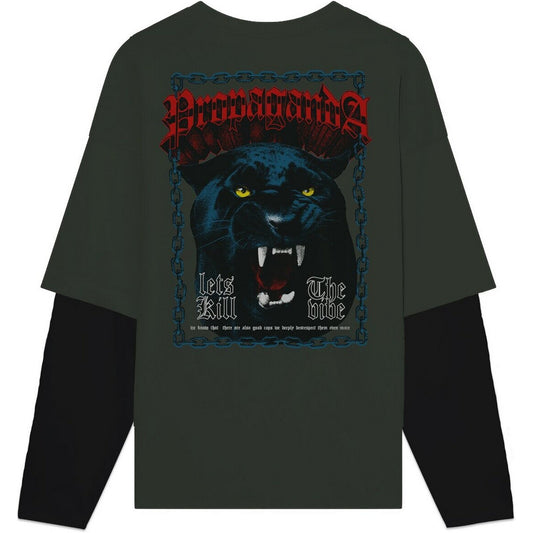 Maglie a manica lunga Uomo Propaganda - Tee Longsleeve M/L Let's Kill - Verde