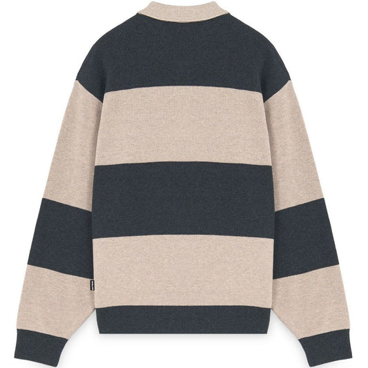 Iuter Chemises à manches longues pour hommes - Polo en tricot Souls - Marron