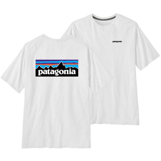 T-shirt Patagonia pour hommes - M's P-6 Logo Responsibili-Tee - Blanc