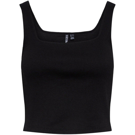 Tanktops und Tops Damenteile - Pcnukisa Cropped Tank Top Noos - Schwarz