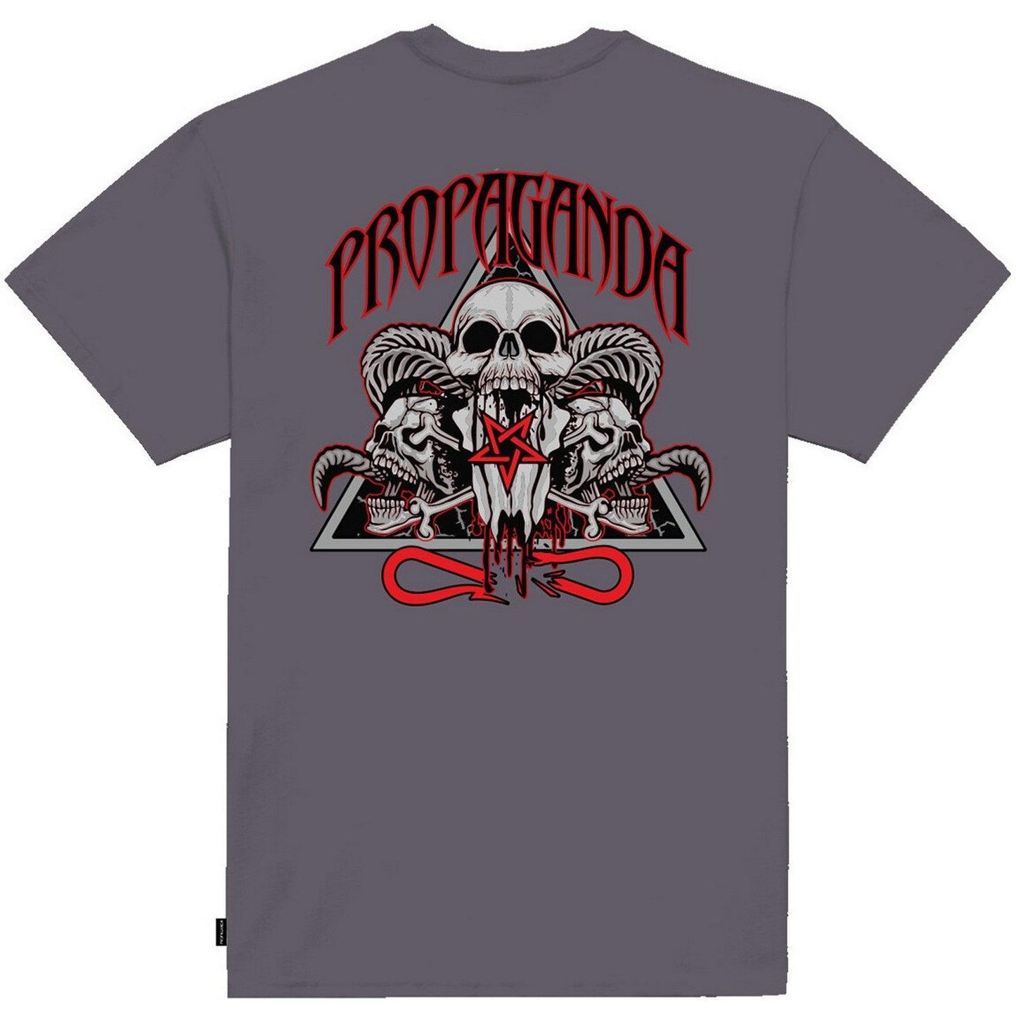 T-shirt Uomo Propaganda - T-Shirt Triangle Ritual - Grigio