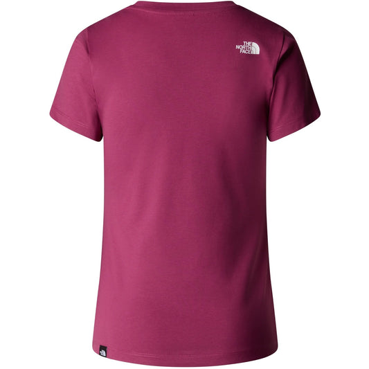 T-shirt Femme The North Face - W S/S Simple Dome Slim Tee - Violet