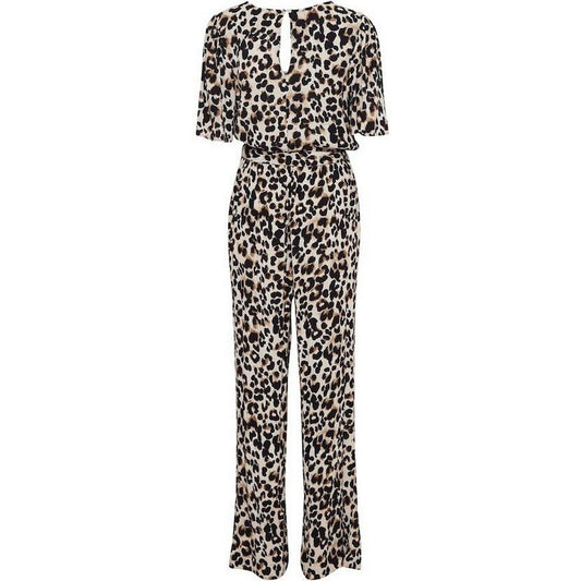 Spodnie damskie Ichi - Ihmarrakech Aop Js4 - Beżowe