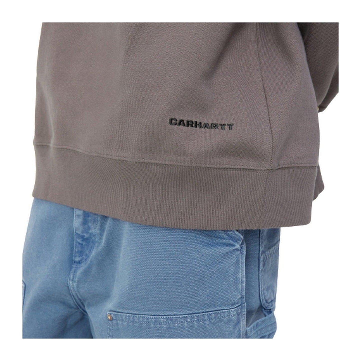 Felpe senza cappuccio Uomo Carhartt Wip - Link Script Sweat - Grigio