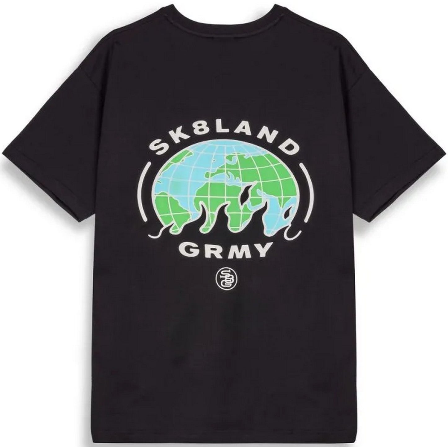 T-shirt Uomo Grmy - Grimey X Sk8Land Regular Tee - Nero