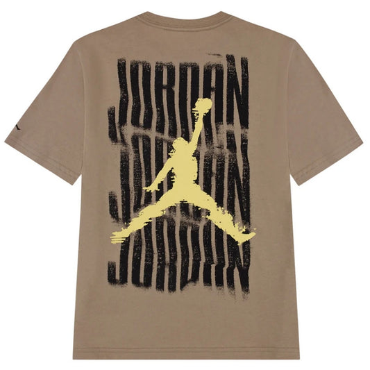 T-shirt Ragazzi Unisex Jordan - Jdb Jordan Distressed Ss Tee - Beige