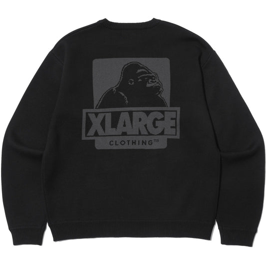 Felpe senza cappuccio Unisex XLarge - Backside Og Crewneck Knit - Nero
