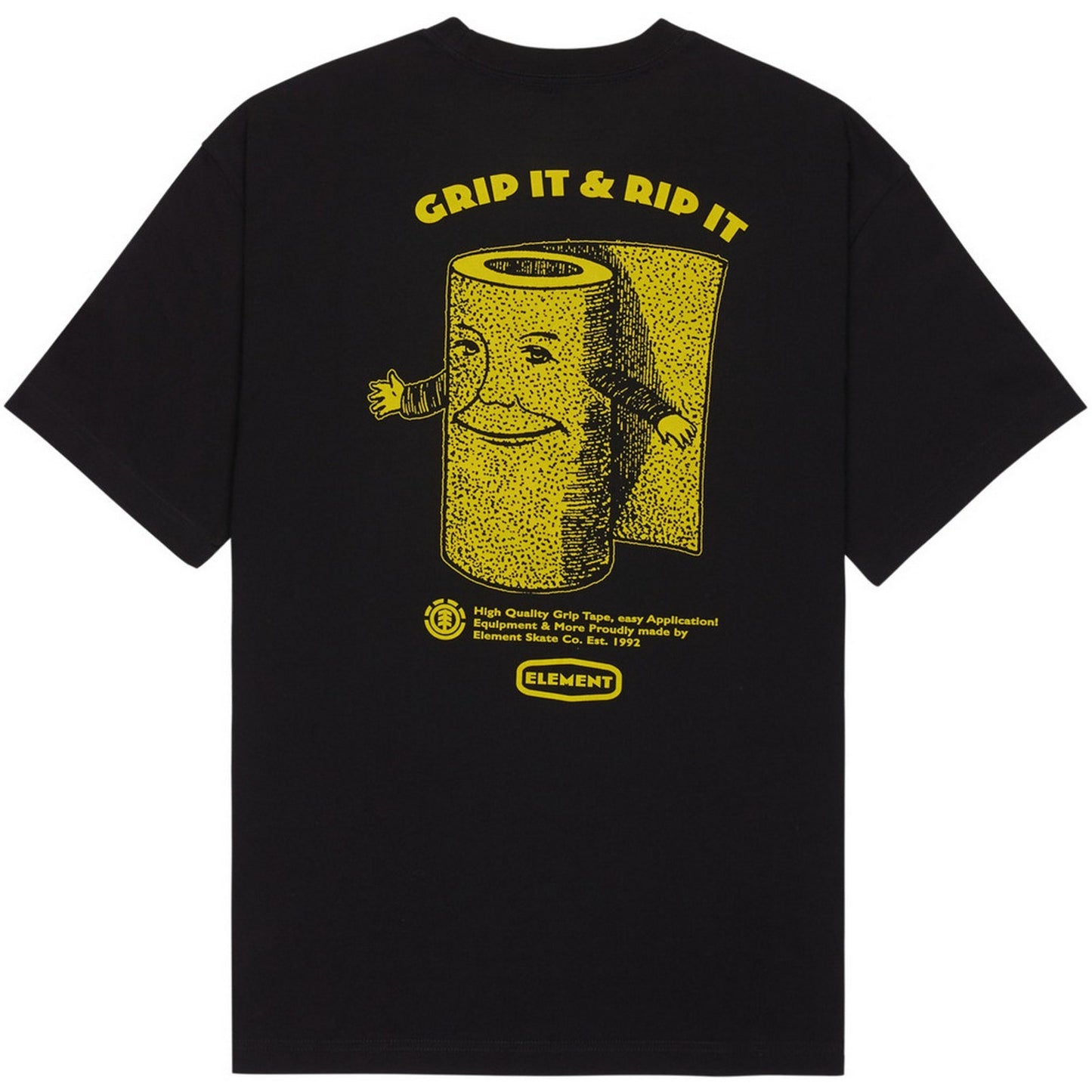 T-shirt Uomo Element - Grip It Ss - Nero