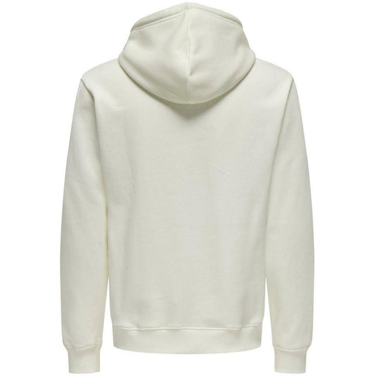 Only & Sons Men's Hoodies - Onsconnor Reg Sweat Hoodie Noos - White