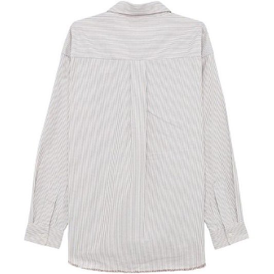 Amish Men's Casual Shirts - Dropped Raw edge - White