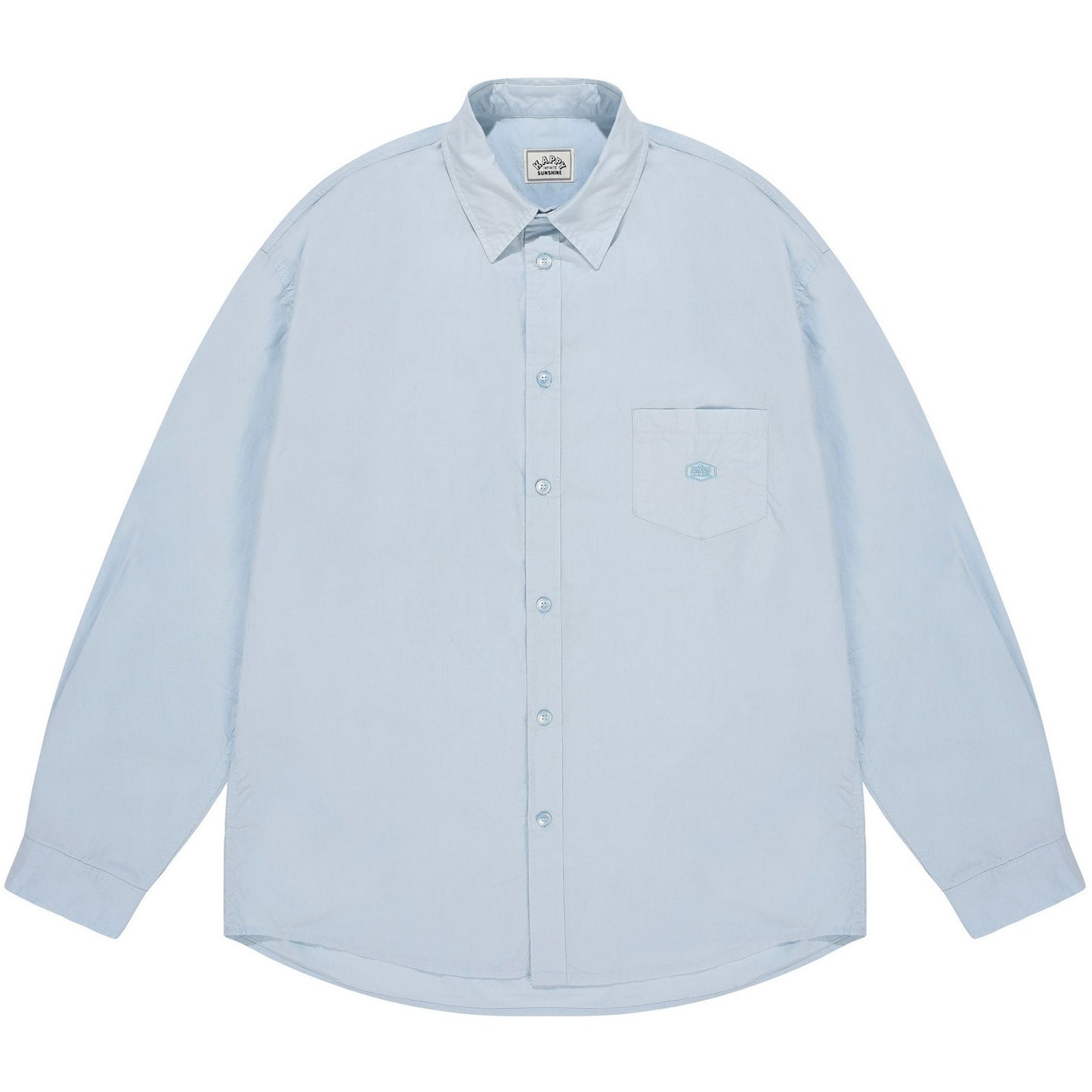 Camicie casual Unisex KAPPY DESIGN - Relaxed Cotton Shirt - Blu