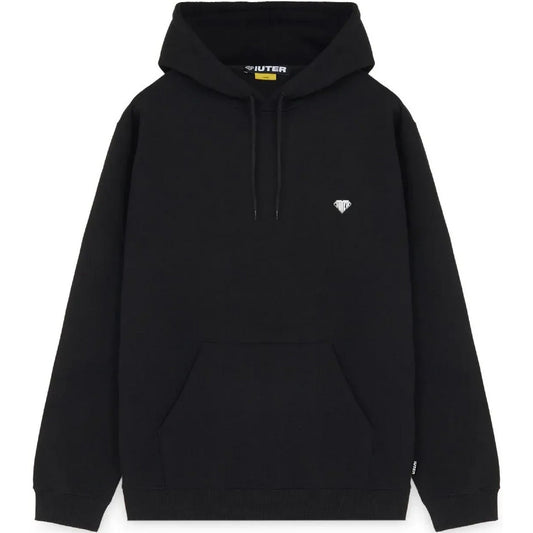 Iuter Sweats à capuche pour hommes - Sweat à capuche avec logo coeur - Noir