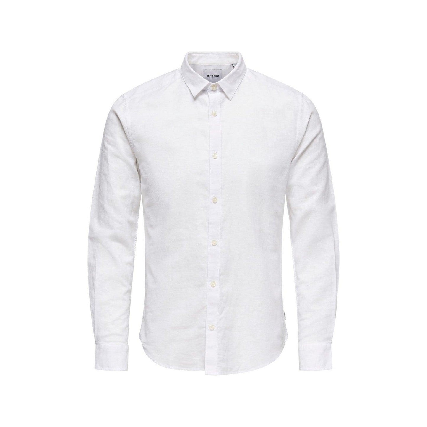 Camicie casual Uomo Only & Sons - Onscaiden Life Ls Solid Linen Shirt Noos - Bianco