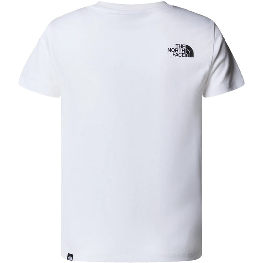 T-shirt Ragazzi Unisex The North Face - Teen Easy Reg Ss Tee Tnf - Bianco