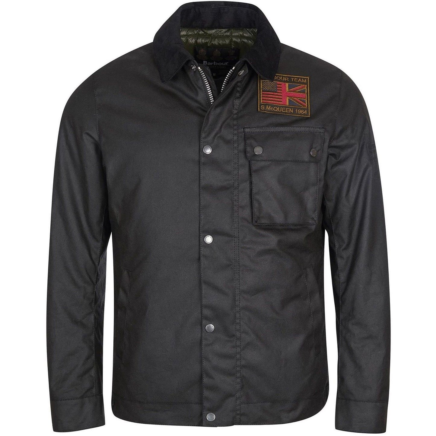 Barbour International Vestes pour hommes - Workers Wax - Noir