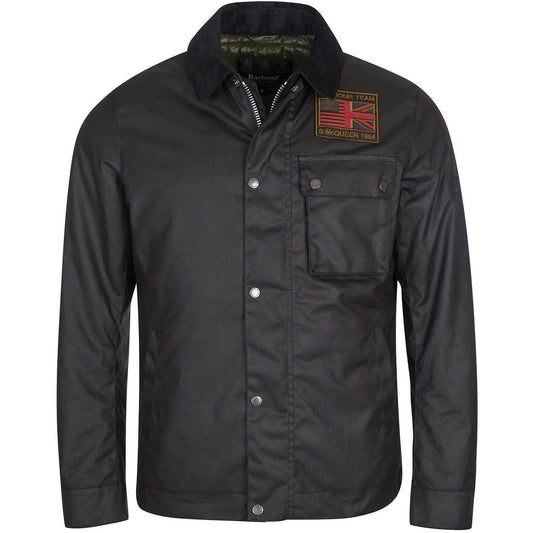 Barbour International Vestes pour hommes - Workers Wax - Noir