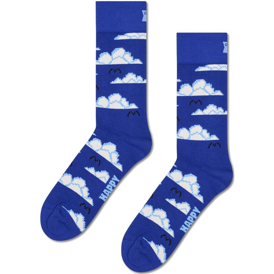 Skarpety unisex Happy - Pixelated Cloud Sock - Niebieskie