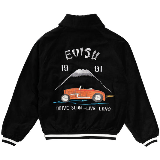 Chaquetas de hombre Evisu - Chaqueta de trabajo acolchada vintage - Negro