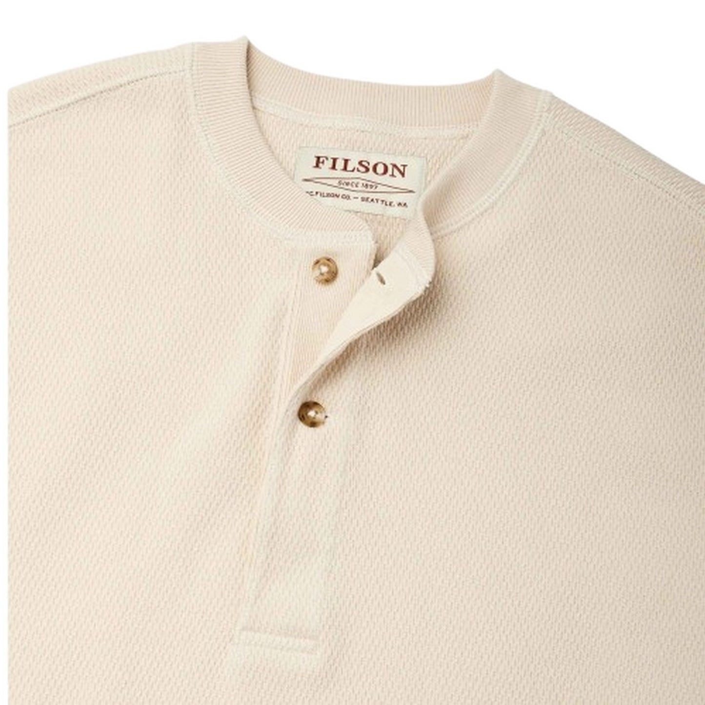 Maglioni Uomo Filson - Waffle Knit Henley - Beige
