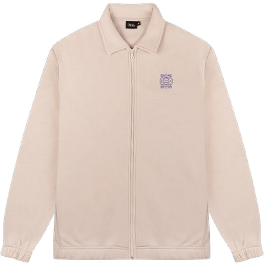 Sudaderas con capucha Dolly Noire para hombre - Sudadera Dolly Noire Kanban con cremallera completa - Beige