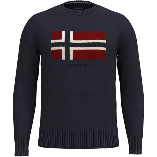 Koszule męskie z długim rękawem Napapijri - D-Mura C - Niebieskie