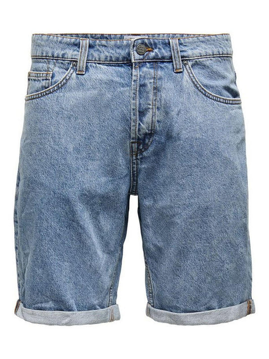 Only & Sons Herren-Shorts – Onsavi Life Loose Shorts Pk9104 – Blau