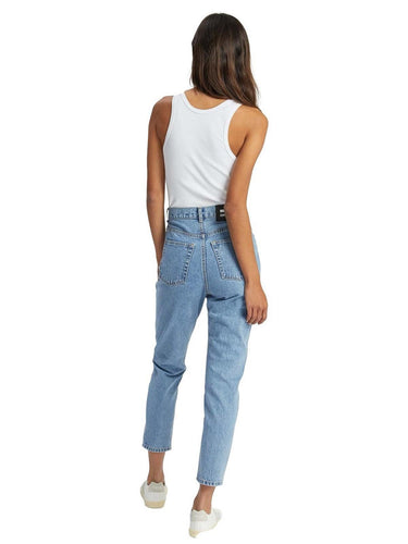 Damskie jeansy DrDenim – Nora – Niebieskie