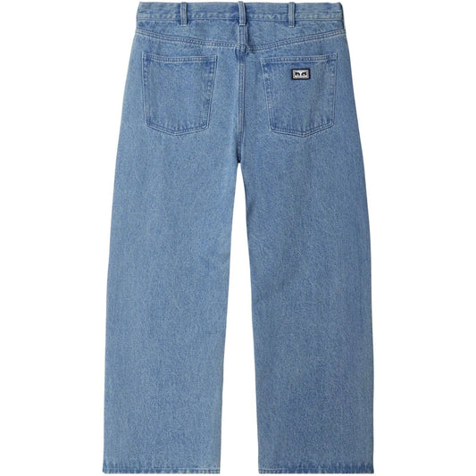 Jeans Uomo Obey - Bigwig Baggy Denim - Celeste