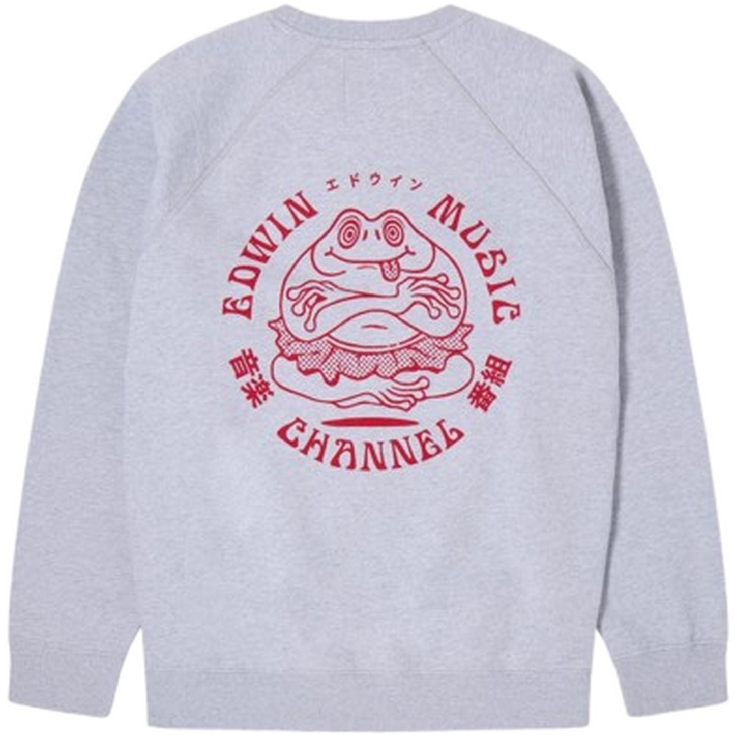 Felpe senza cappuccio Uomo Edwin - Edwin Music Channel Sweat - Grigio