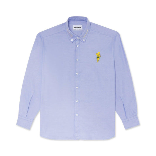 Męskie koszule codzienne Pas De Mer – koszula powitalna – niebieska