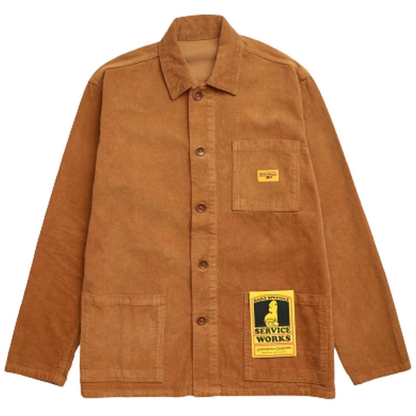 Giacche Uomo Service Works - Corduroy Coverall Jacket - Marrone