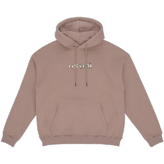 Zwykłe męskie bluzy z kapturem – Bluza z kapturem Bones – beżowa