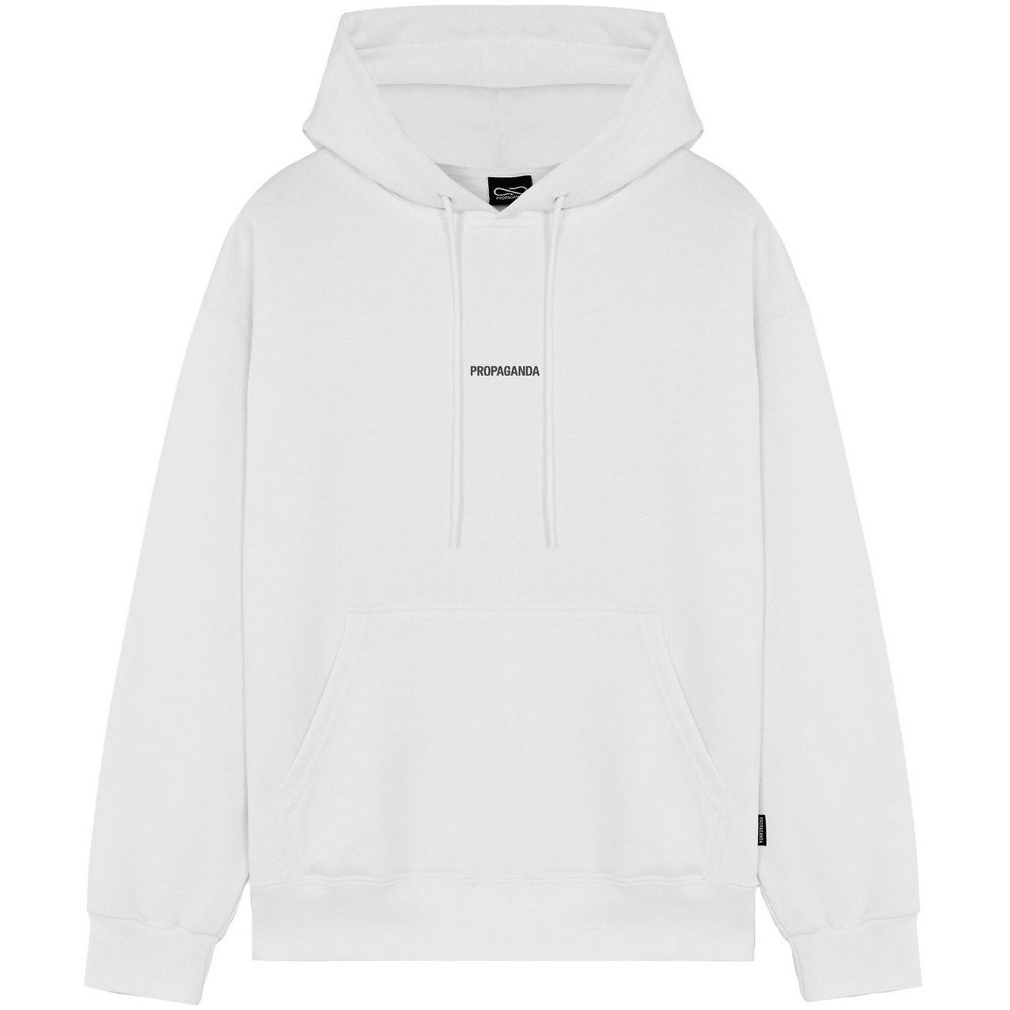 Felpe con cappuccio Uomo Propaganda - Felpa Ribs Classic - Bianco