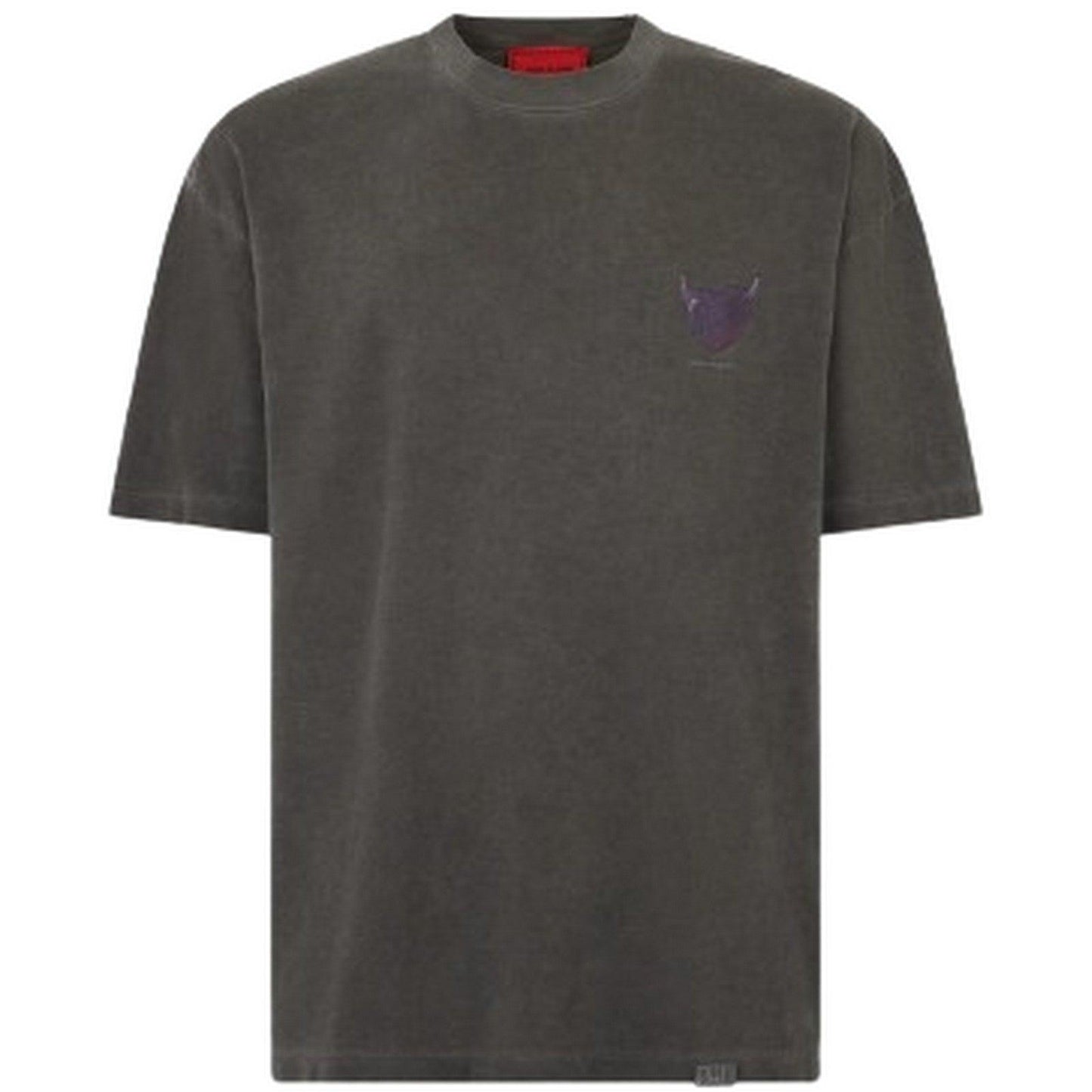 T-shirt Uomo Vision of Super - Stone Wash T-Shirt With "Puffy Love" Print - Nero