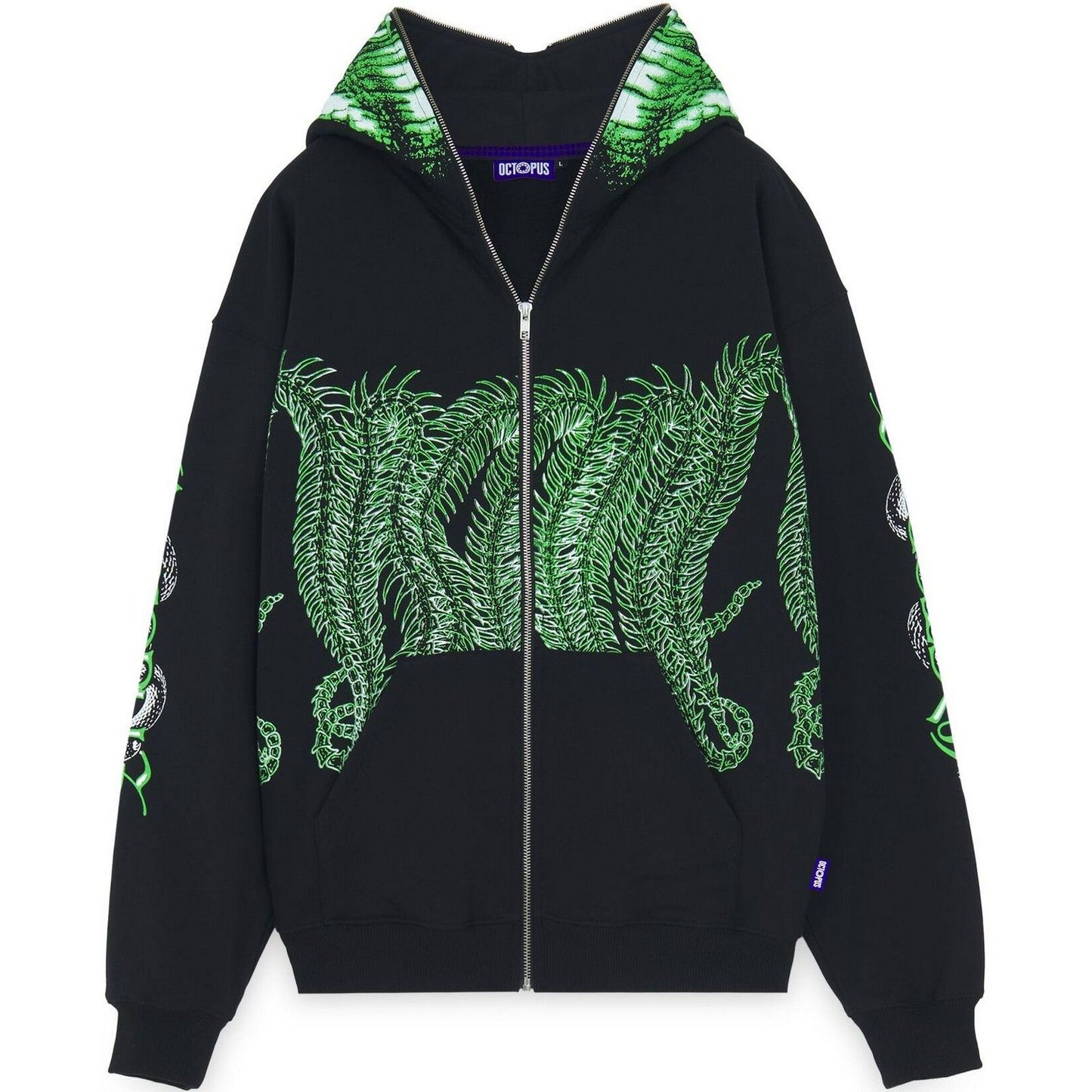 Felpe con cappuccio Uomo Octopus - Year Of The Snake Octopus Full Zip Hoodie - Nero