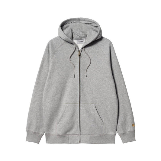 Carhartt Wip Herren Hoodies – Chase Jacke mit Kapuze – Grau