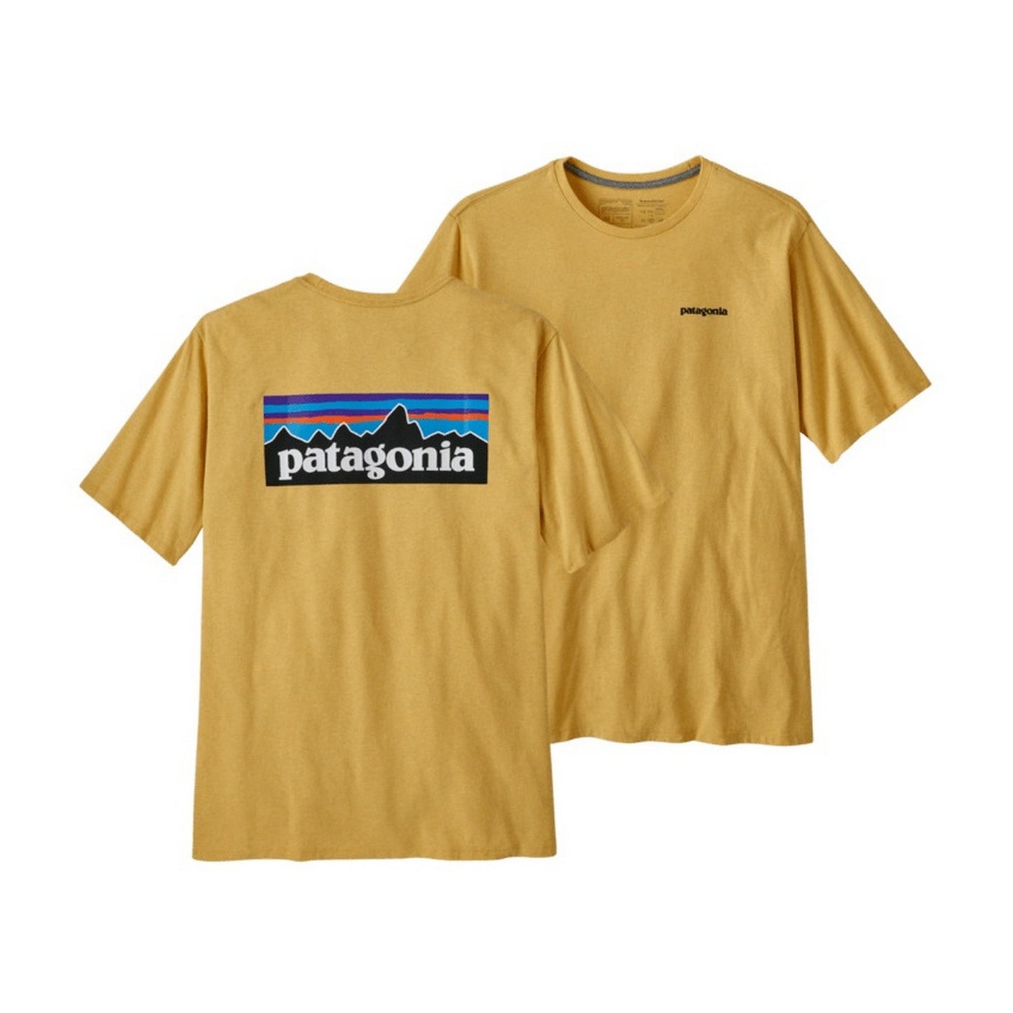 T-shirt Uomo Patagonia - M's P-6 Logo Responsibili-Tee - Giallo