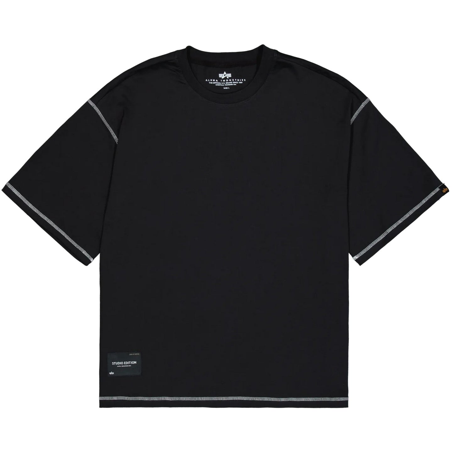 T-shirt Uomo Alpha Industries - Studio Bubble T BP - Nero
