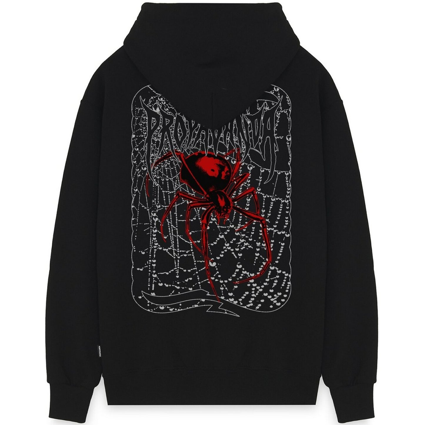 Felpe con cappuccio Uomo Propaganda - Felpa Ribs Spider - Nero
