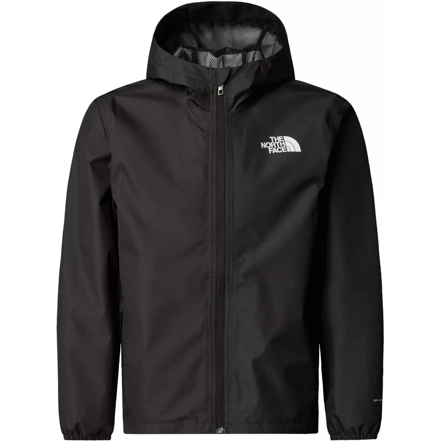 Wodoodporne kurtki chłopięce unisex The North Face - kurtka przeciwdeszczowa Teen Zipline - czarna