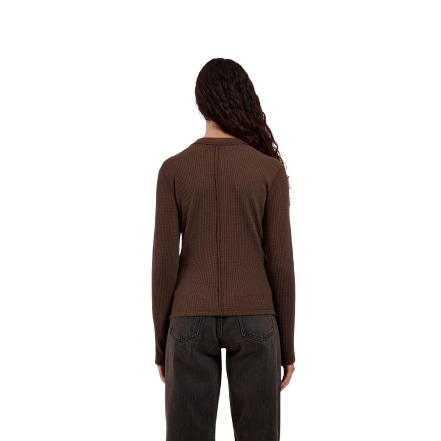 Canotte e top Donna DrDenim - Stella Waffle Top - Marrone