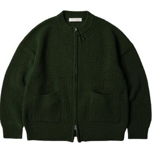 Frizmworks Men's Cardigan - Wool Deck Zipup Cardigan - Green