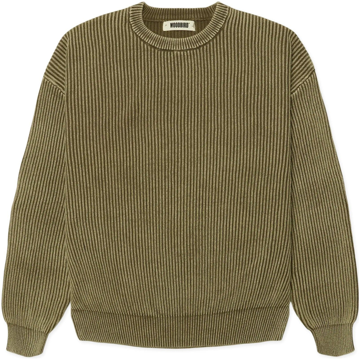 Felpe senza cappuccio Uomo Woodbird - WBSake Washed Crew - Verde